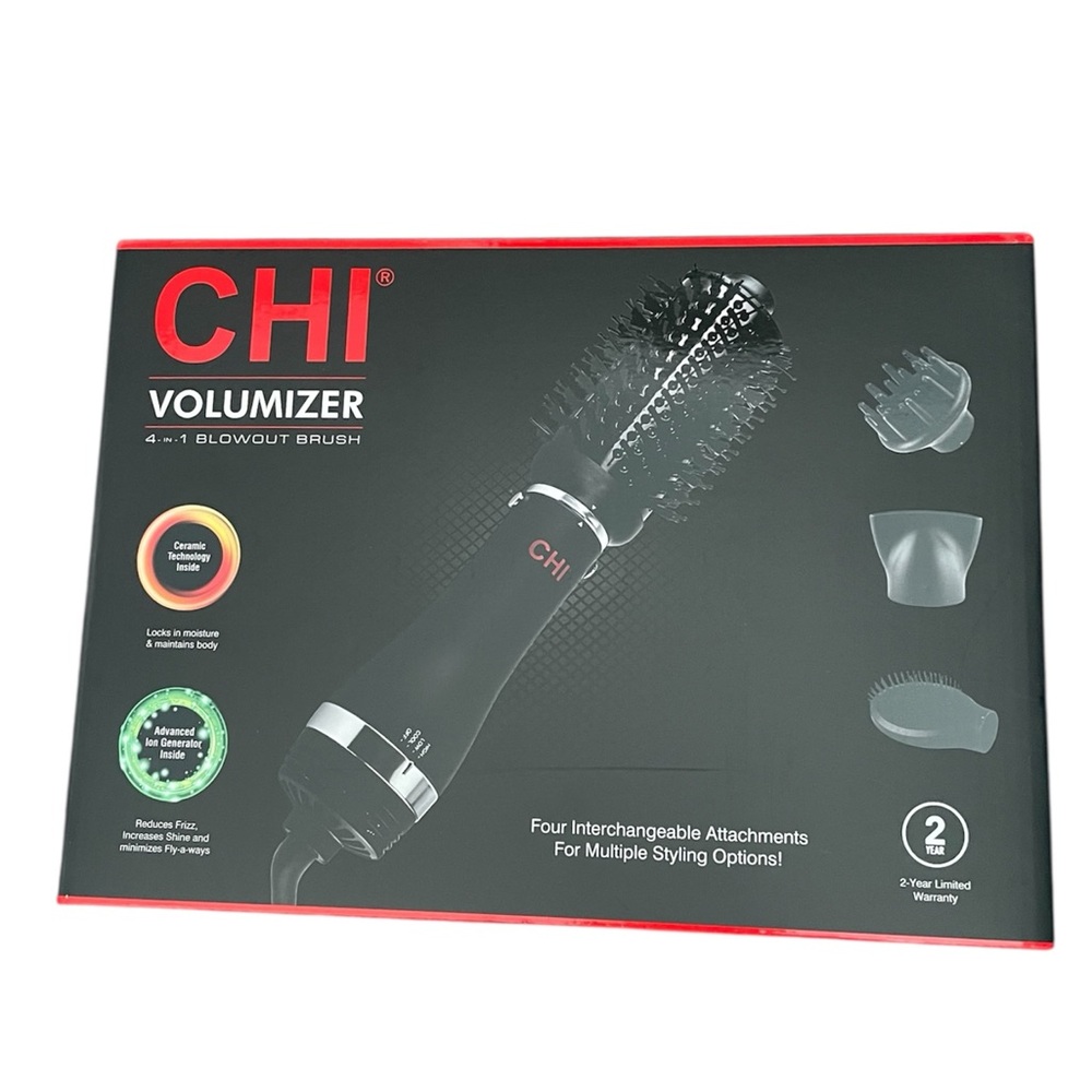 CHI | Volumizer | 4-in-1 Round Blowout Brush | Black